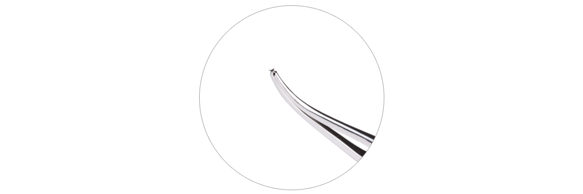 IF-2004BL Stainless Steel Extraocular Muscle Insertion Fixation Forceps